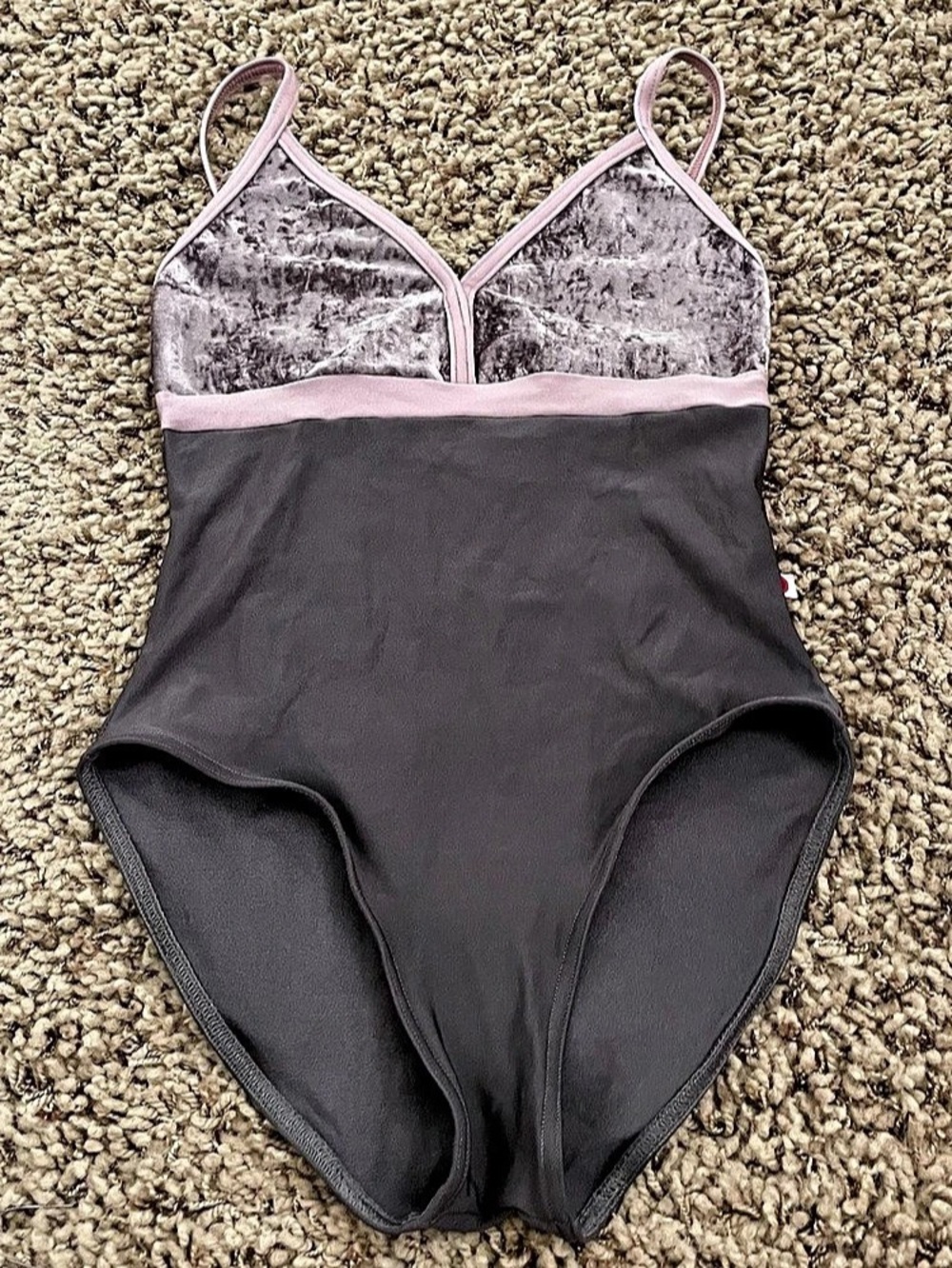YUMIKO Zoe Gray & Purple Ballet Leotard